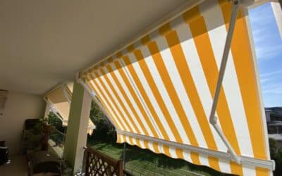 Installation de deux stores loggia dans un appartement &agrave; Lyon 3.