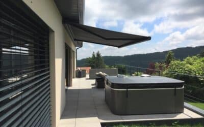 Stores ext&eacute;rieurs et BSO install&eacute;s &agrave; Poleymieux-au-Mont-d'Or.